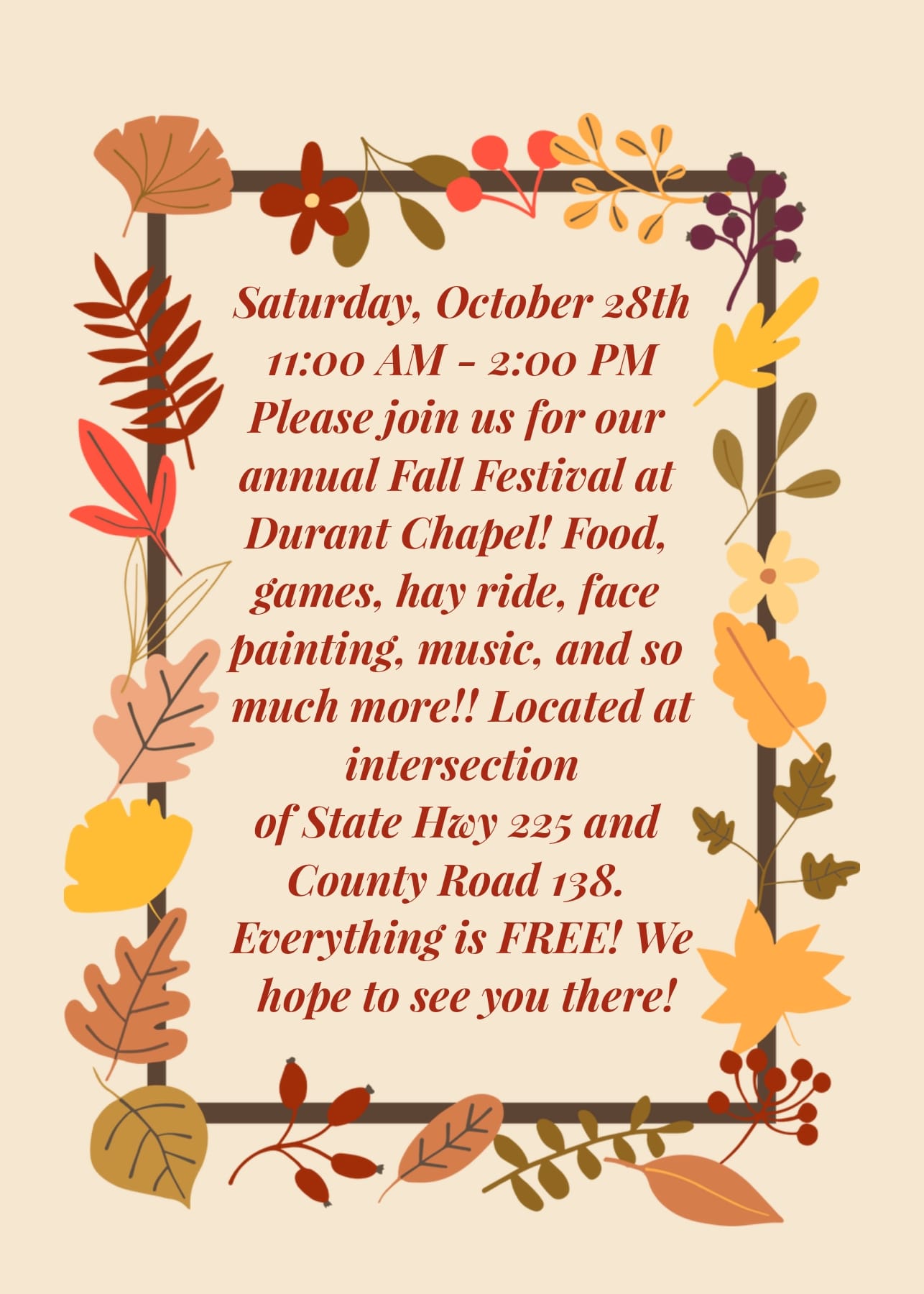 Fall Festival 2023 ⋆ Durant Chapel Baptist Church